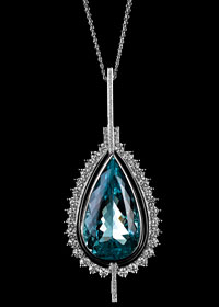 Collier FLAMME BLEUE