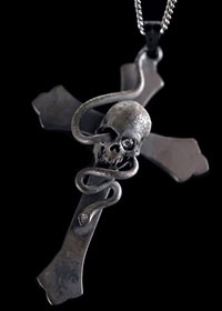 Pendentifs Croix Tête de Mort